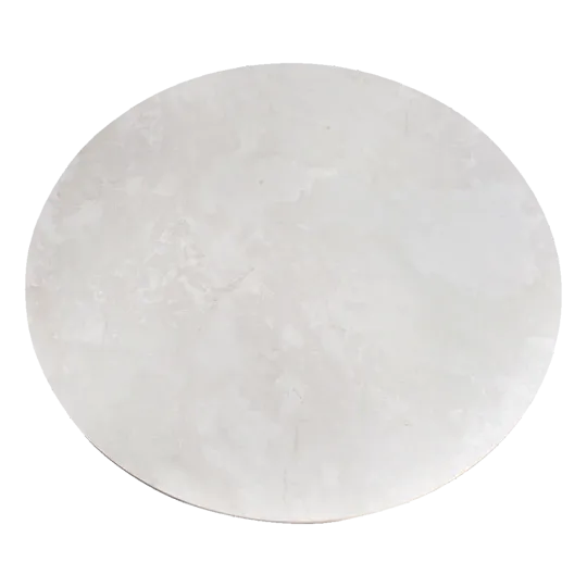Ronde Tulip Eettafel Wit Keramiek | Naturel Onderstel