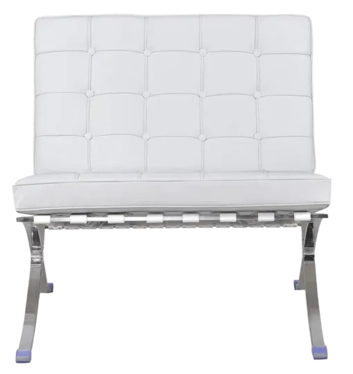 Barcelona Chair Luxe Volleer Wit