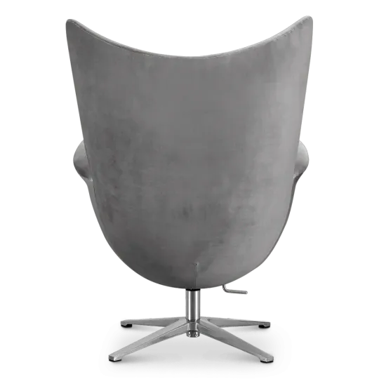 Flag Chair Zilver Grijs Velvet Flag Chair Zilver Grijs Velvet