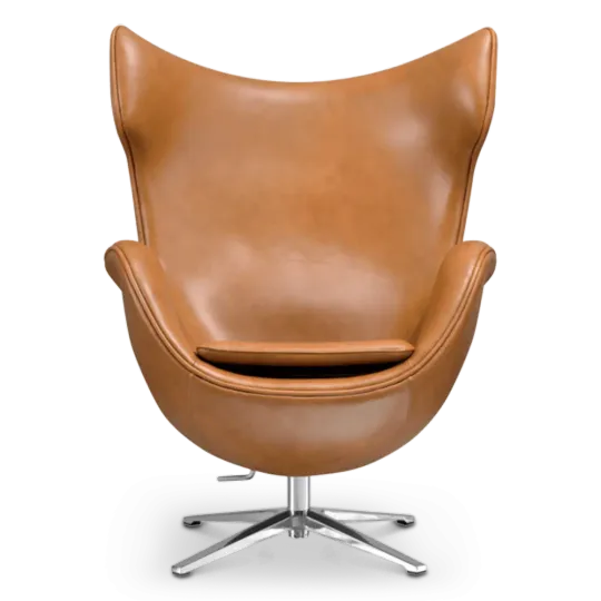 Flag Chair Cognac / Bruin Leer