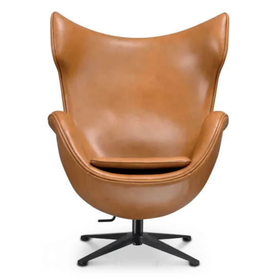 Flag Chair Cognac / Bruin Leer