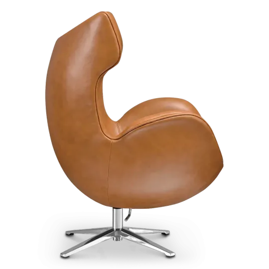 Flag Chair Cognac / Bruin Leer