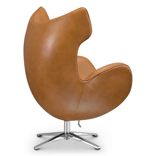 Flag Chair Cognac / Bruin Leer