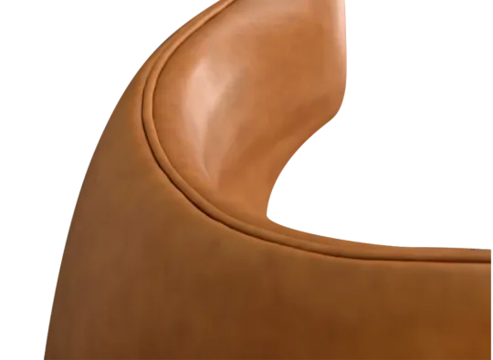Flegg Chair Cognac / Bruin Leer