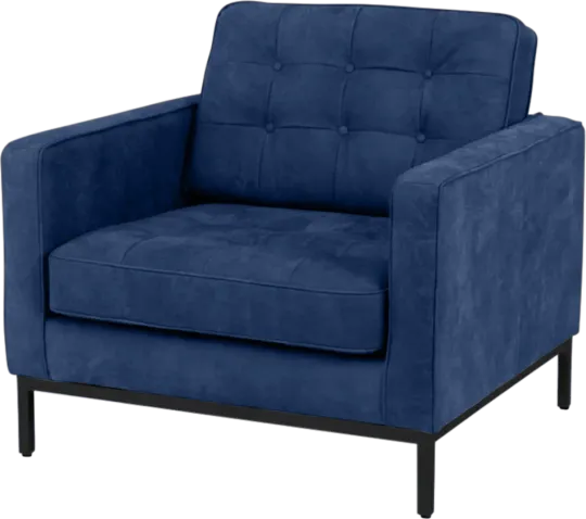 Italo Chair Kings Blue Velvet