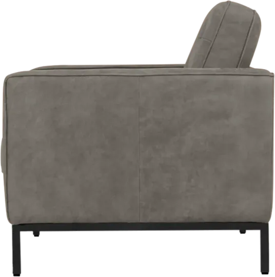 Italo Chair Elegant Silver/Grey Velvet