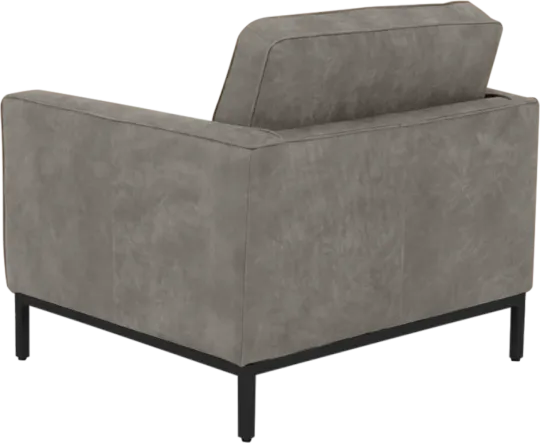 Italo Chair Elegant Silver/Grey Velvet