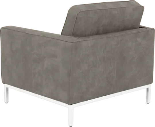 Italo Chair Elegant Silver/Grey Velvet