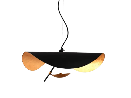 Hanglamp Gulf | Mat Zwart / Goud