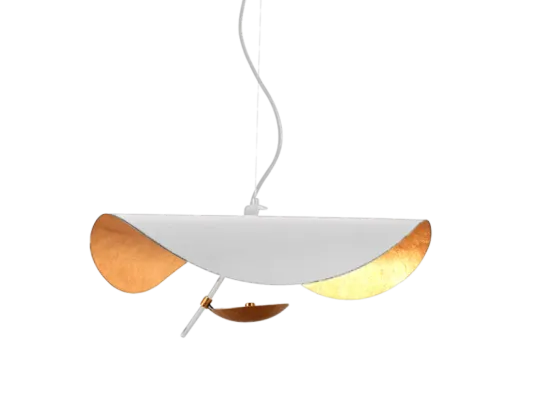 Hanglamp Gulf | Mat Wit / Goud