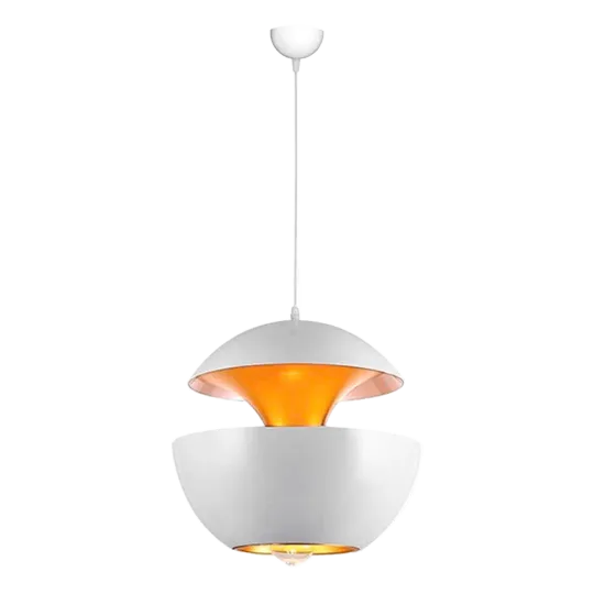 Hanglamp Peach | Mat Wit / Goud Hanglamp Peach | Mat Wit / Goud