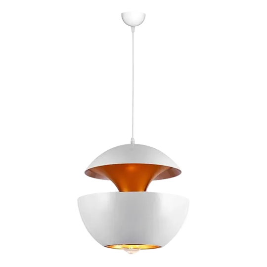 Hanglamp Peach | Mat Wit / Goud Hanglamp Peach | Mat Wit / Goud