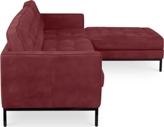 Italo Hoekbank Bordeaux Red Velvet (Hoek Links) Florence Knoll Hoekbank Bordeaux Red Velvet (Hoek Links)