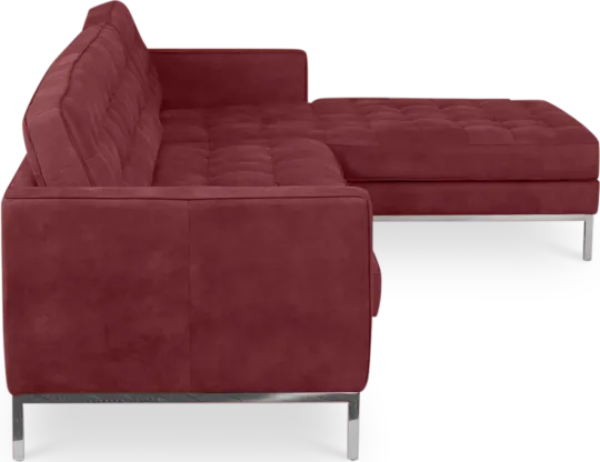 Italo Hoekbank Bordeaux Red Velvet (Hoek Links) Florence Knoll Hoekbank Bordeaux Red Velvet (Hoek Links)