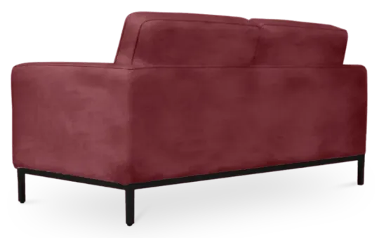 Italo Twee Zits Bordeaux Red Velvet