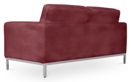 Italo Twee Zits Bordeaux Red Velvet