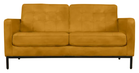 Italo Twee Zits Okergold Velvet