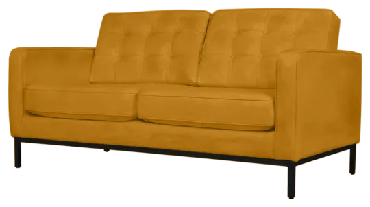 Italo Twee Zits Okergold Velvet