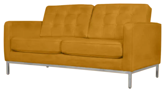 Italo Twee Zits Okergold Velvet