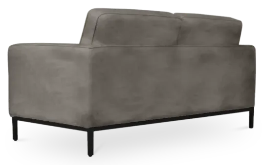 Italo Twee Zits Elegant Silver Grey Velvet