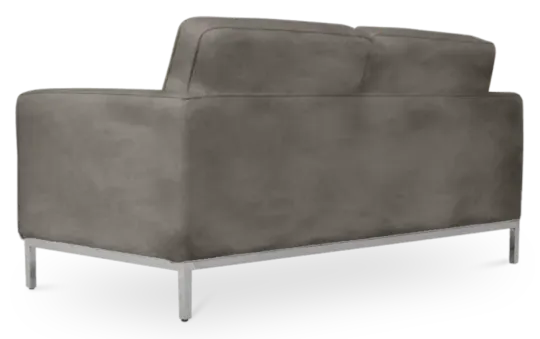 Italo Twee Zits Elegant Silver Grey Velvet