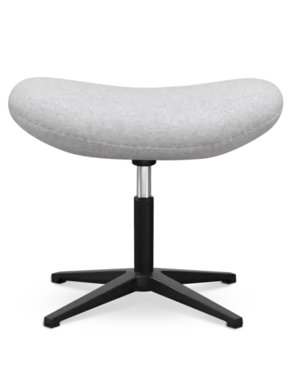 Flag Ottoman / Hocker Licht Grijs Kasjmier Flegg Ottoman / Hocker Licht Grijs Kasjmier