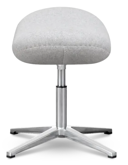 Flag Ottoman / Hocker Licht Grijs Kasjmier Flegg Ottoman / Hocker Licht Grijs Kasjmier