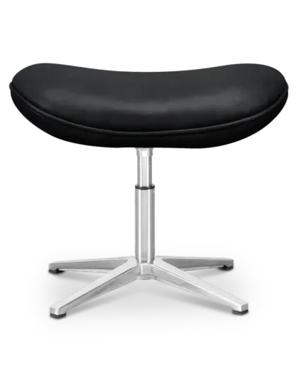 Flag Ottoman / Hocker Zwart Leer Flegg Ottoman / Hocker Zwart Leer