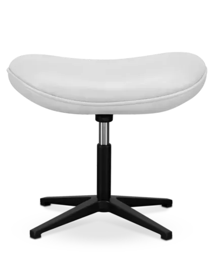 Flegg Ottoman / Hocker Wit Leer