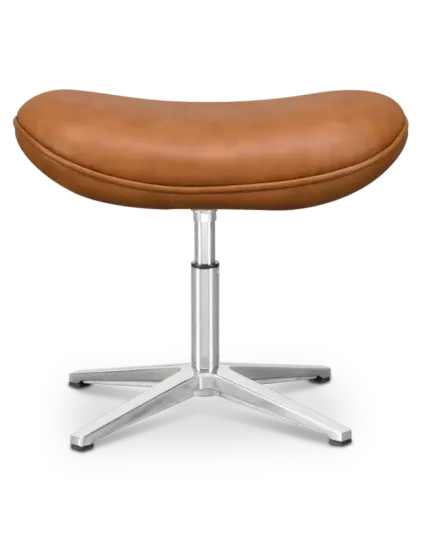 Flegg Ottoman / Hocker Cognac / Bruin Leer