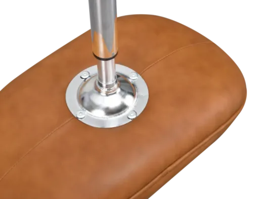 Flegg Ottoman / Hocker Cognac / Bruin Leer