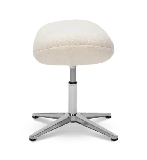 Flag Ottoman / Hocker Wit Boucle