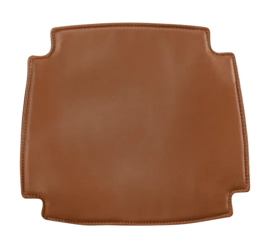 Seatdot / Kussentje voor Wishbone stoelen | PU Leer | Cognac/Bruin