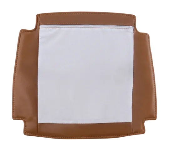 Seatdot / Kussentje voor Wishbone stoelen | PU Leer | Cognac/Bruin