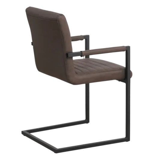 Industriële Eetkamerstoel Kubis Taupe
