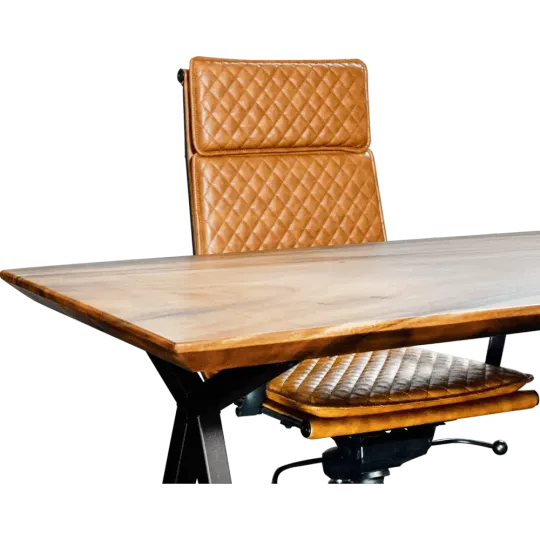 Cavel Wildar Notenhouten Bureau | Massief Notenhout | 150 x 75 Cavel Wildar Notenhouten Bureau | Massief Notenhout | 150 x 75