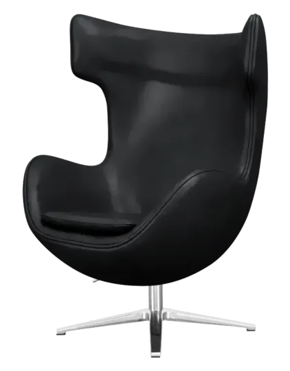 Flegg Chair Zwart Leer