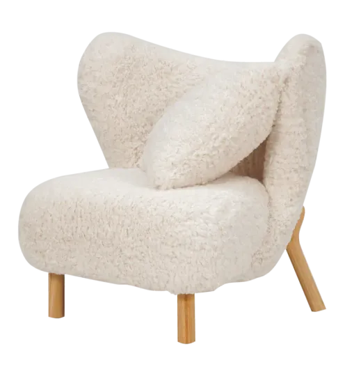 Little Kita Fauteuil Wit | Essen Pootjes (OUD MODEL) Little Kita Fauteuil Wit | Essen Pootjes (OUD MODEL)