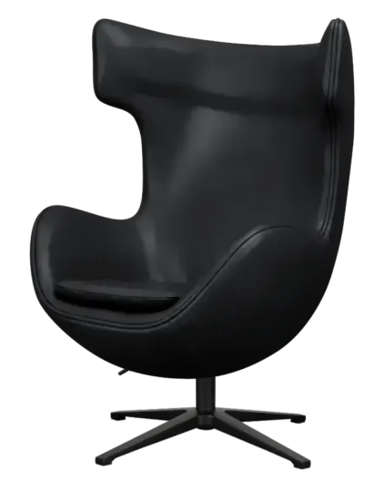 Flegg Chair Zwart Leer