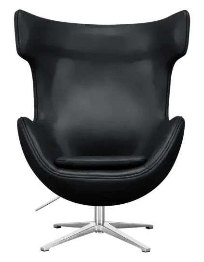 Flegg Chair Zwart Leer