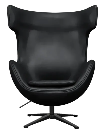 Flegg Chair Zwart Leer