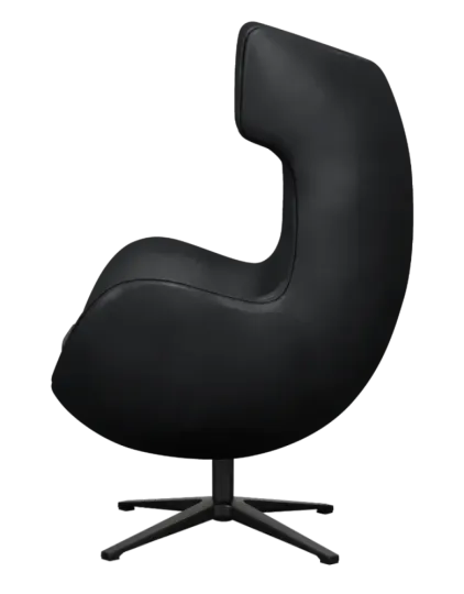 Flegg Chair Zwart Leer