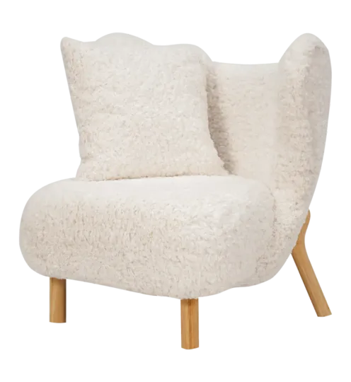 Little Kita Fauteuil Wit | Essen Pootjes (OUD MODEL) Little Kita Fauteuil Wit | Essen Pootjes (OUD MODEL)