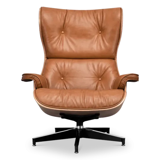 Cavel Lounge Chair Cognac/Bruin Leer | Essen Schalen