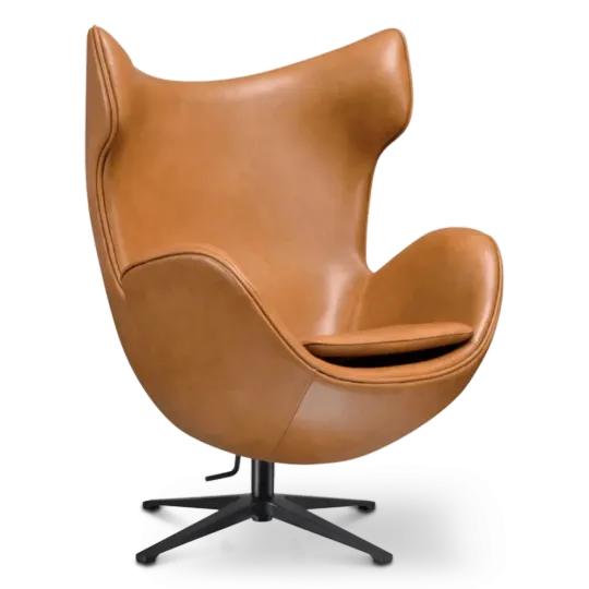 Flag Chair Cognac / Bruin Leer