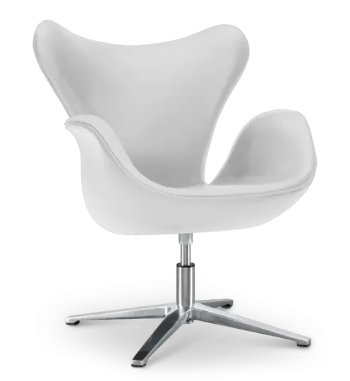 Sean Chair Wit Leer