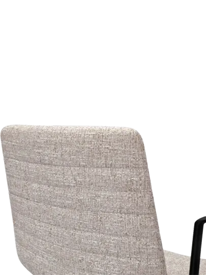 Cavel Lincoln Bureaustoel | Zand OTE Stof | Mat Zwart