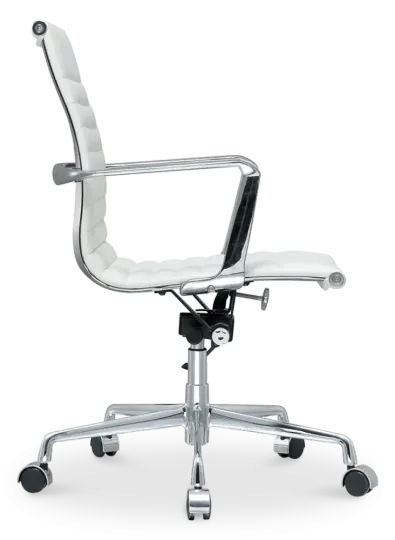 Cavel CD 117 Bureaustoel Wit Leer