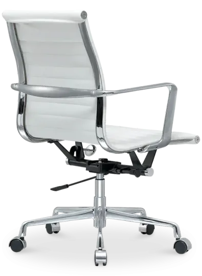 Cavel CD 117 Bureaustoel Wit Leer