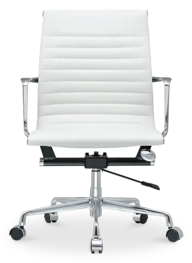 Cavel CD 117 Bureaustoel Wit Leer